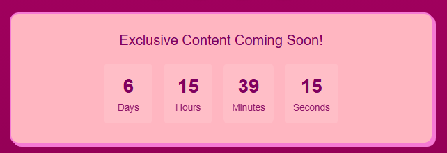 Countdown Timer Feature Example